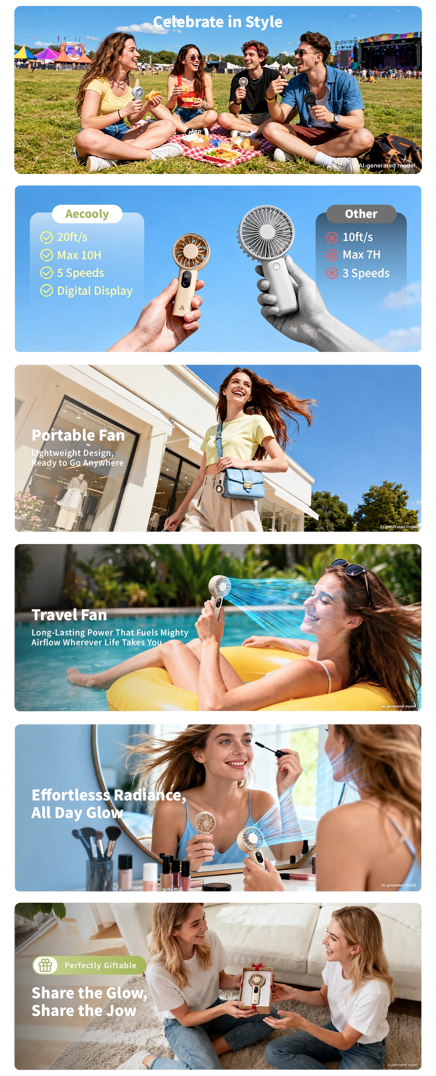 Travel Fan 亚马逊完整详情页设计长图